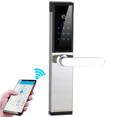 創達至誠指紋鎖 APP藍牙公寓鎖 防盜門專用智能鎖