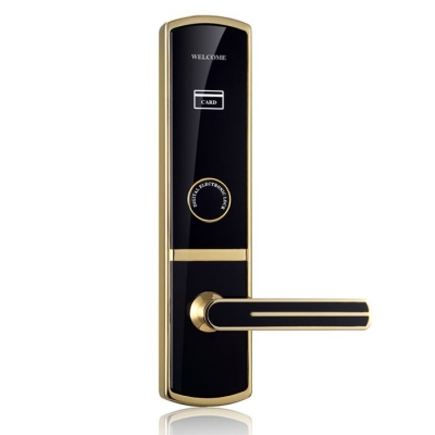 創達至誠指紋鎖 豪華感應卡門鎖 智能酒店刷卡門鎖