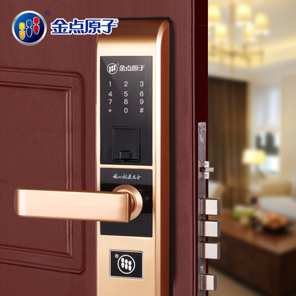 金點(diǎn)原子指紋鎖 智能密碼指紋鎖磁卡感應(yīng)鎖