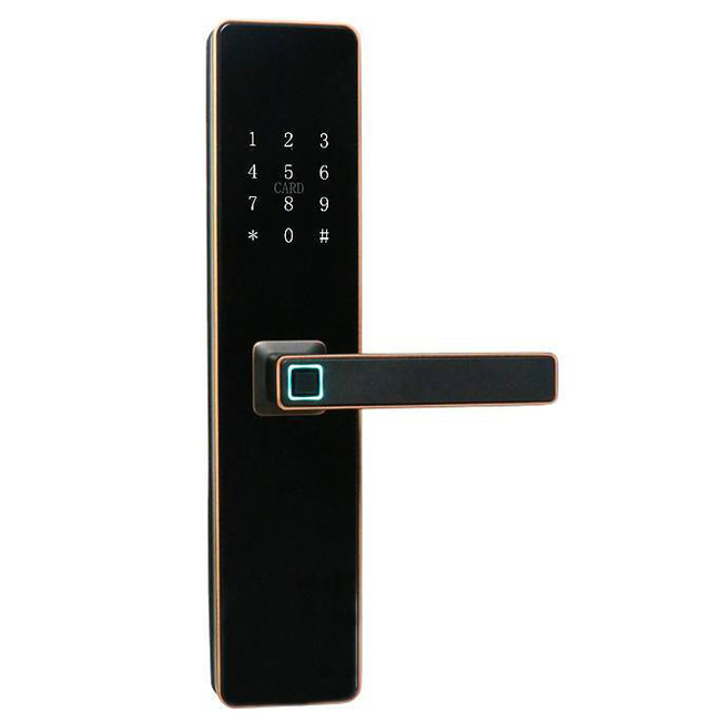 普利多智能鎖 直板指紋密碼鎖 家用智能門鎖