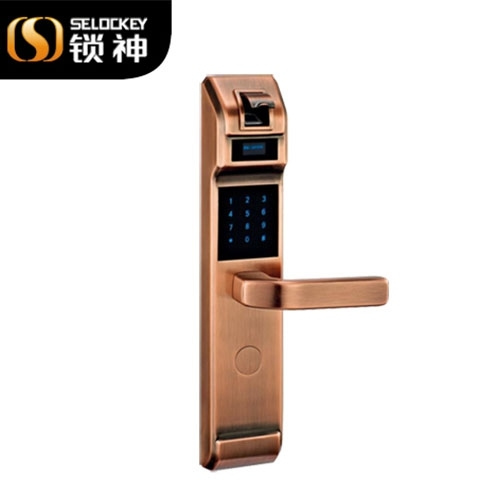 鎖神智能鎖 豪華純銅密碼門鎖