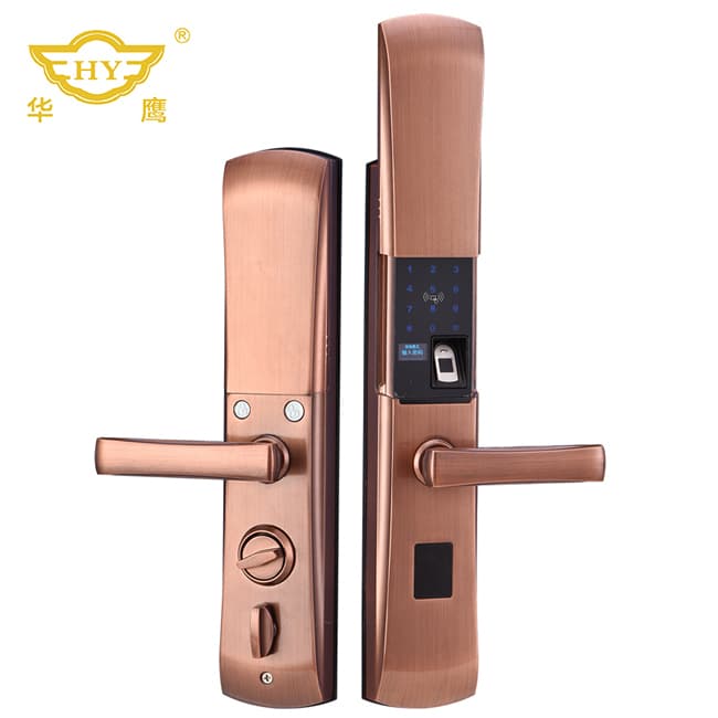 華鷹智能鎖 全自動智能指紋鎖 滑蓋智能門鎖