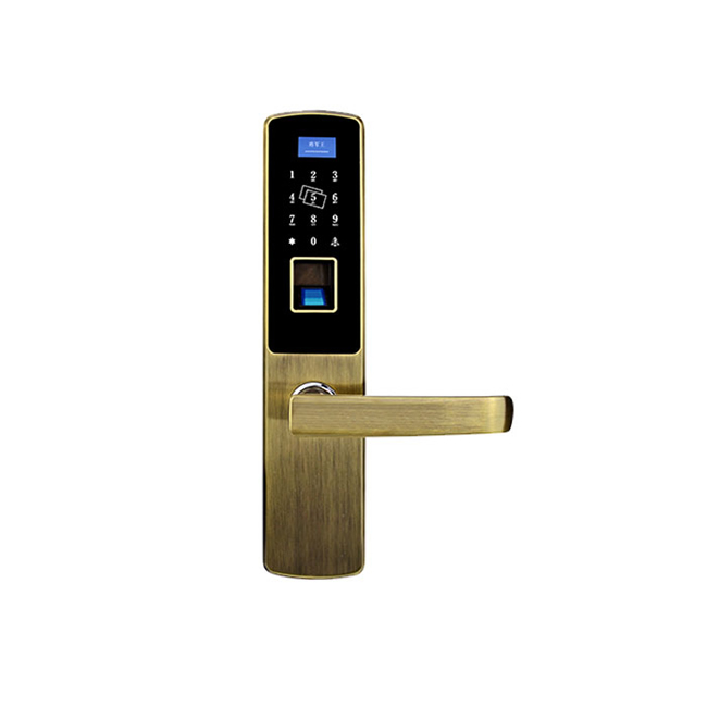 光芒智能鎖 直板指紋鎖 家用防盜電子密碼鎖GM004B