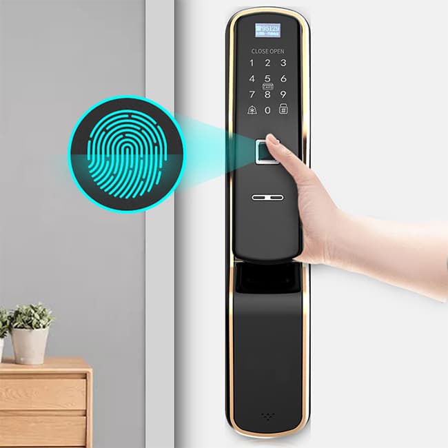 美利保指紋鎖 M900電子門鎖手機遠程鎖
