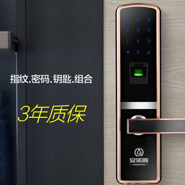 安諾斯智能鎖 智能鎖指紋密碼門鎖ANS600