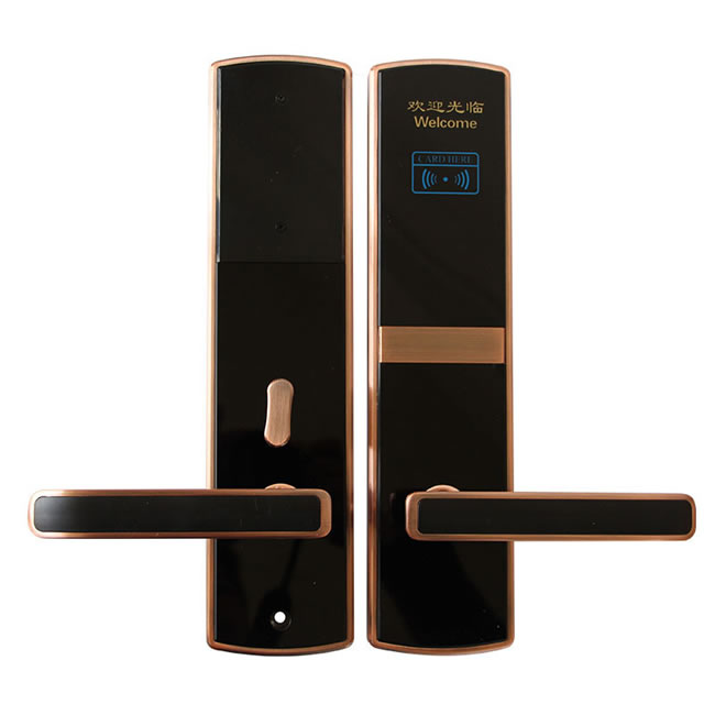 宏邁指紋鎖 電子智能賓館刷卡門鎖
