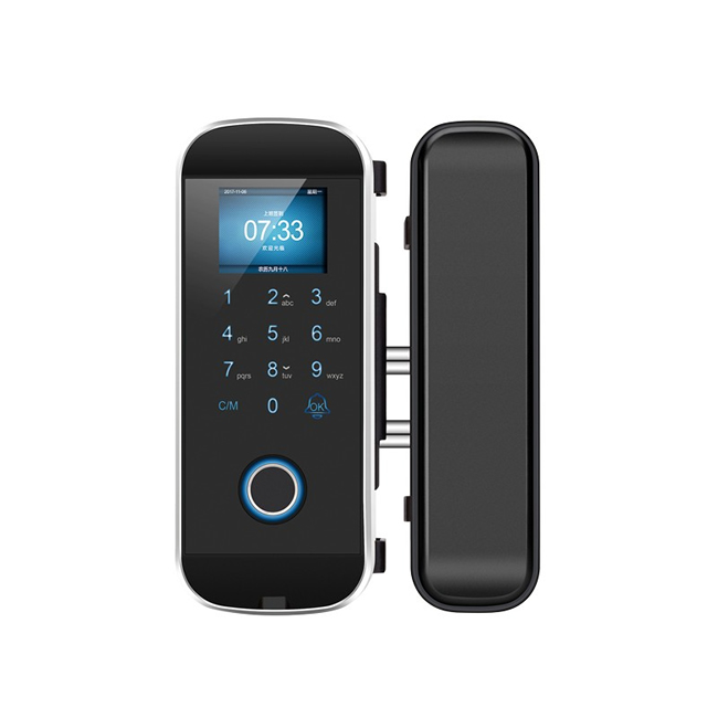 皇頡智能鎖 H4-彩屏玻璃門鎖