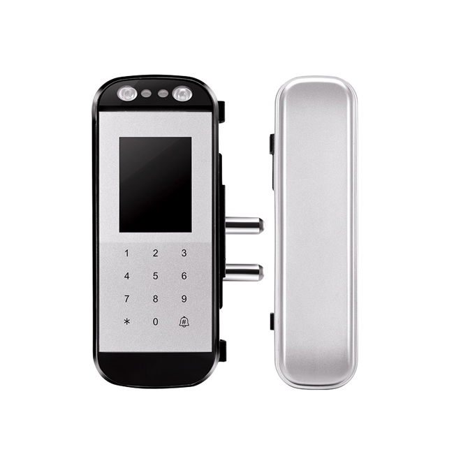 皇頡智能鎖 H4-人臉識別玻璃門鎖