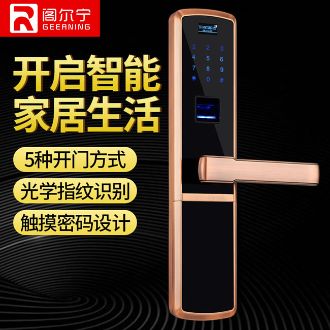 鼎盾智能鎖 DD-6002時尚直板指紋鎖