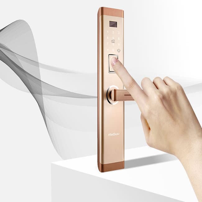 米谷智能鎖 M19雙曲面設(shè)計智能密碼鎖