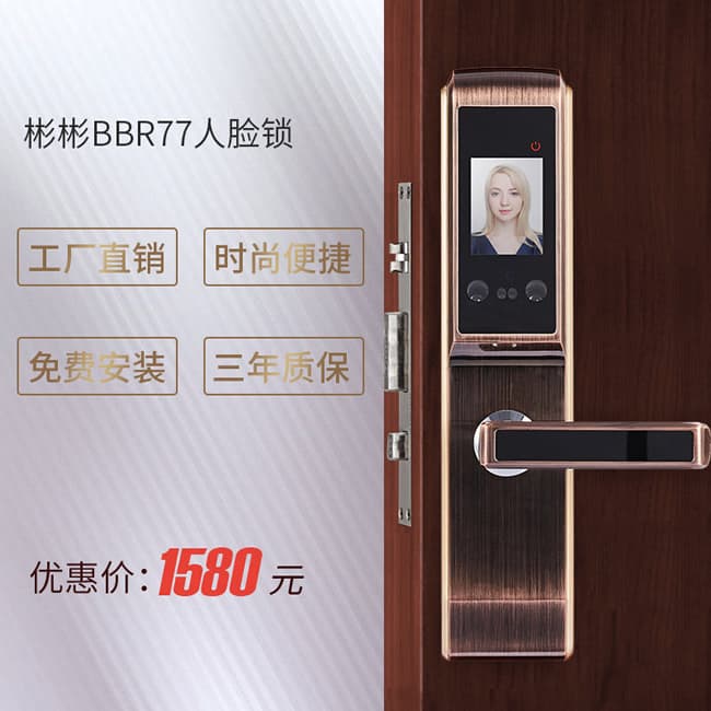彬彬智能鎖 BBR77防盜門(mén)人臉鎖 