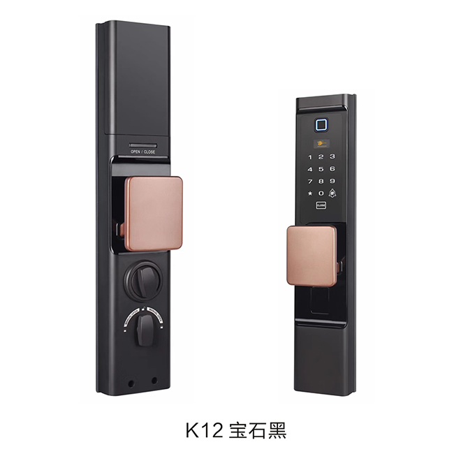 黃金龍智能鎖 K12推拉式指紋密碼鎖