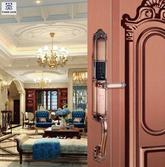 虎牌智能鎖 BM-2別墅滑蓋指紋密碼鎖