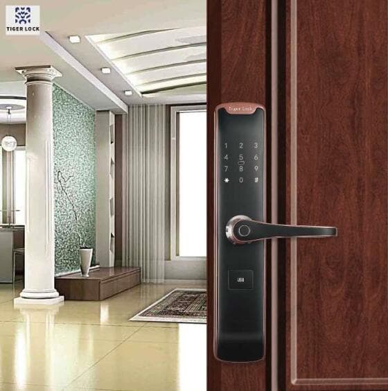虎牌智能鎖 H-1直板指紋密碼鎖
