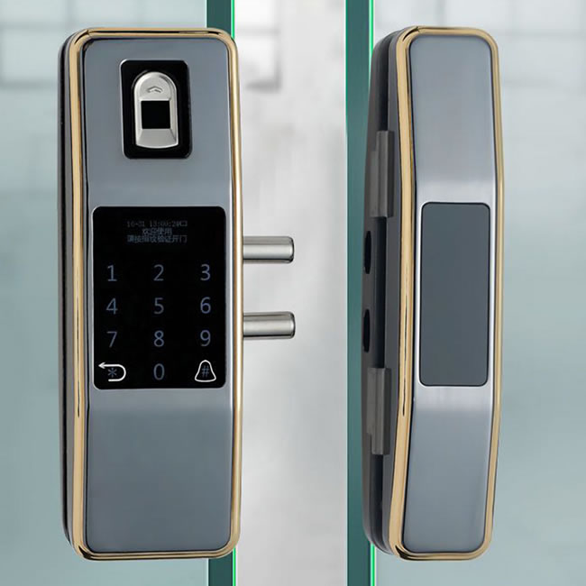 蒂昊斯智能鎖 免開孔免布線玻璃門鎖