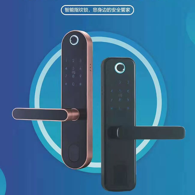 羅威納智能鎖 直板指紋密碼智能鎖