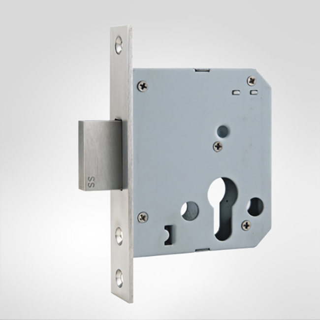 富宇鎖體 50mm不銹鋼單方舌插芯鎖體