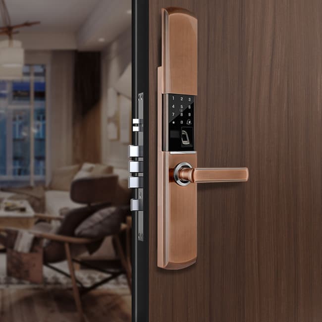 奧珀智能鎖 HG-602全自動滑蓋指紋解鎖門鎖