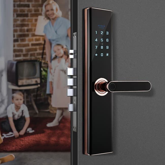 奧珀智能鎖 AP-ZB701全自動指紋鎖防盜門磁卡門鎖