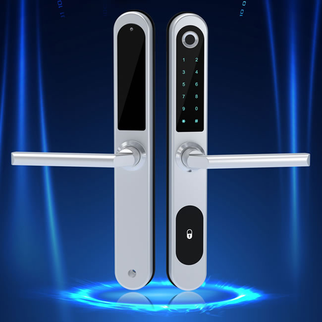 日翔智能鎖 鋁合金斷橋鋁指紋門鎖