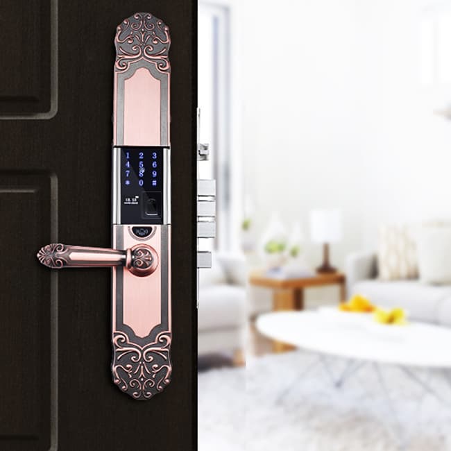 巨石智慧智能鎖 HR-L1歐式復古滑蓋智能鎖