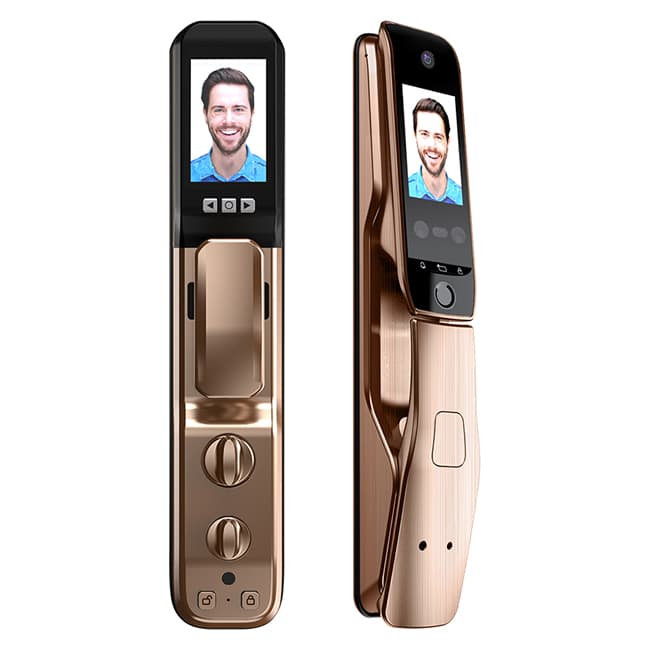 開心橙子智能鎖 F20全自動人臉識別智能指紋鎖