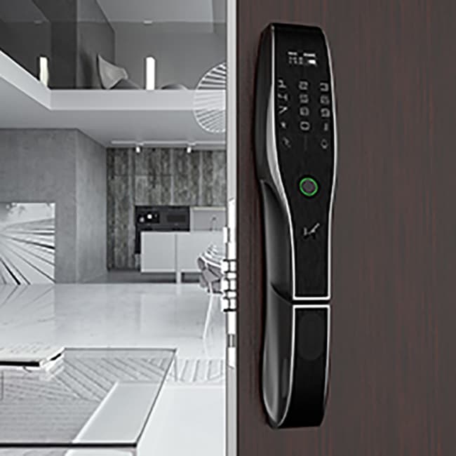 蘭蒂斯智能鎖 V8家用指紋密碼磁卡鎖