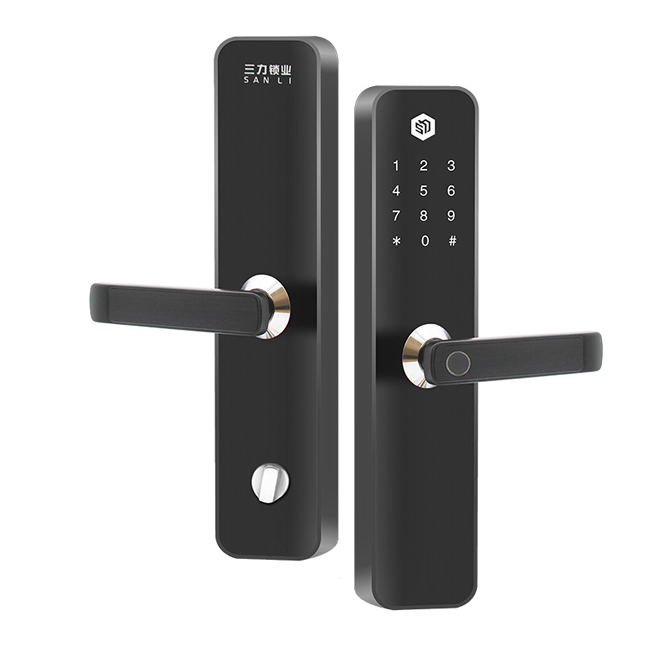 三力智能鎖 C388不銹鋼密碼指紋遠程管理智能鎖