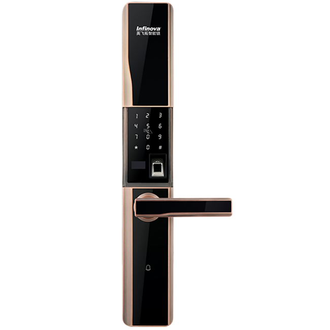 英飛拓智能鎖 A5防盜家用指紋密碼智能鎖