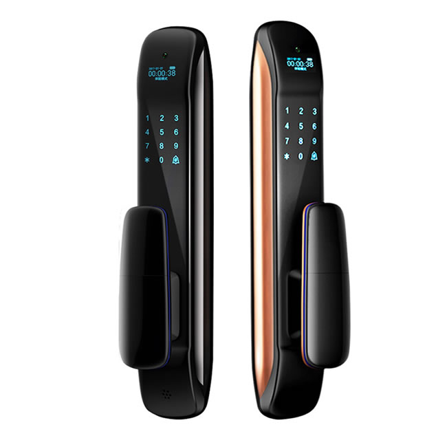 藍(lán)君智能鎖 防盜門推拉式智能密碼鎖