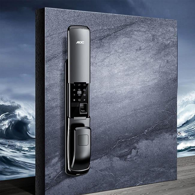 AOC全自動智能鎖E8 家用防盜門十大品牌指紋鎖