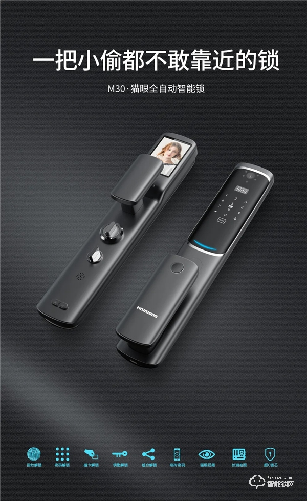 一把小偷都不敢靠近的鎖|皇家金盾M30貓眼全自動指紋鎖悅享上市 一把小偷都不敢靠近的鎖|皇家金盾M30貓眼全自動指紋鎖悅享上市
