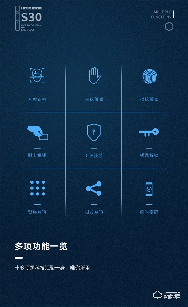 零接觸 更安心｜皇家金盾S30人臉識(shí)別全自動(dòng)智能鎖新品上市