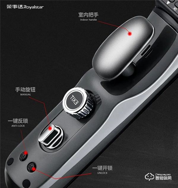 榮事達RSD-M6可視全自動智能鎖:集攝像頭、智能貓眼以及智能鎖于一體 榮事達RSD-M6可視全自動智能鎖:集攝像頭、智能貓眼以及智能鎖于一體