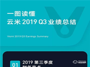 一圖看懂云米2019年Q3財報:第三季度總銷售收入10.7億元,同比增長89.2%!