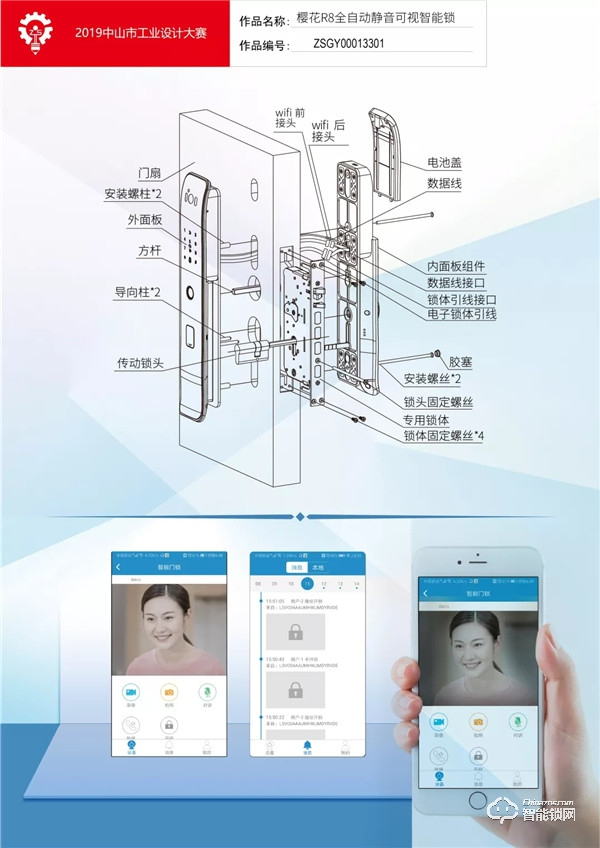 中山工業設計大賽，櫻花R8智能鎖一舉摘得鎖具類“金獎”桂冠