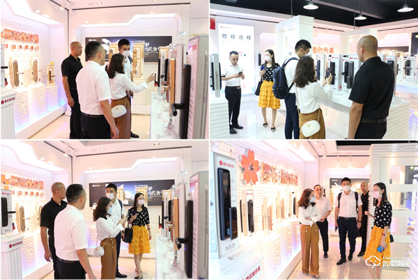 【深化合作 · 攜手并進】益田集團領導一行蒞臨櫻花智能鎖考察交流