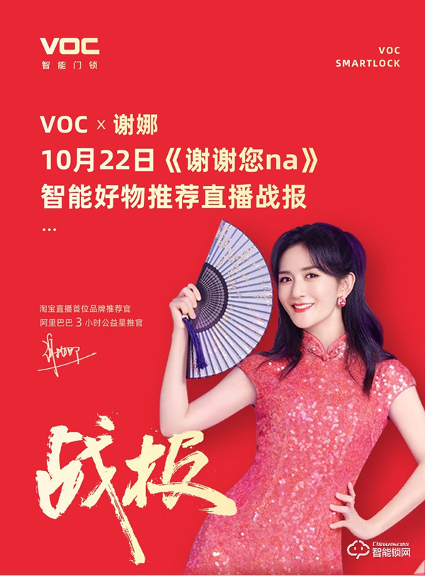 VOC智能門鎖全網實時熱度榮登全網第一,話題熱度超12億 VOC智能門鎖全網實時熱度榮登全網第一,話題熱度超12億