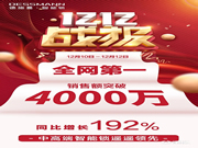 德施曼雙12再獲全網(wǎng)第一,4千元高端3D人臉視頻鎖R8爆賣奪天貓銷冠