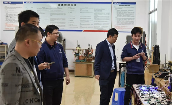 初到科技領導一行蒞臨科裕智能鎖參觀交流 初到科技領導一行蒞臨科裕智能鎖參觀交流