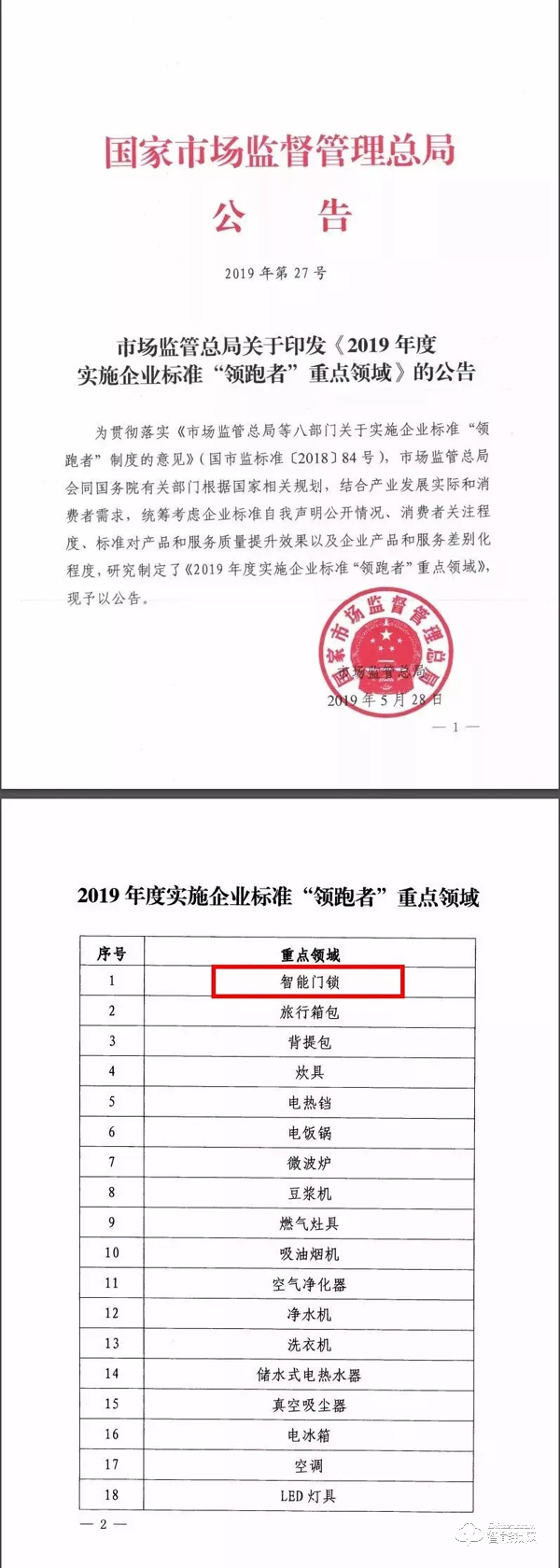 智能門鎖再被國家點名，誰能成為企業(yè)標(biāo)準(zhǔn)“領(lǐng)跑者”？