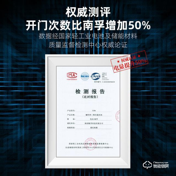 吊打南孚?這款智能門鎖電池堪稱史上最耐用,性能無敵! 吊打南孚?這款智能門鎖電池堪稱史上最耐用,性能無敵!