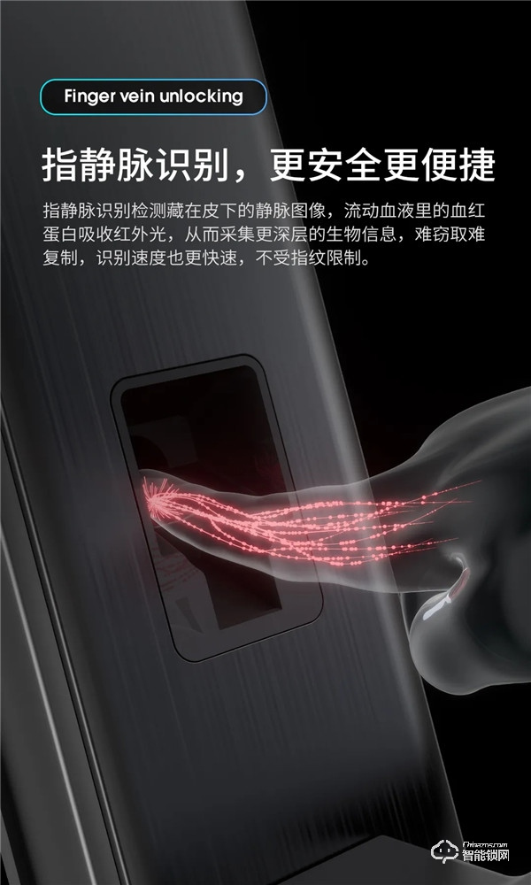 指靜脈智能鎖，讓老太太也愛開門的一把鎖！