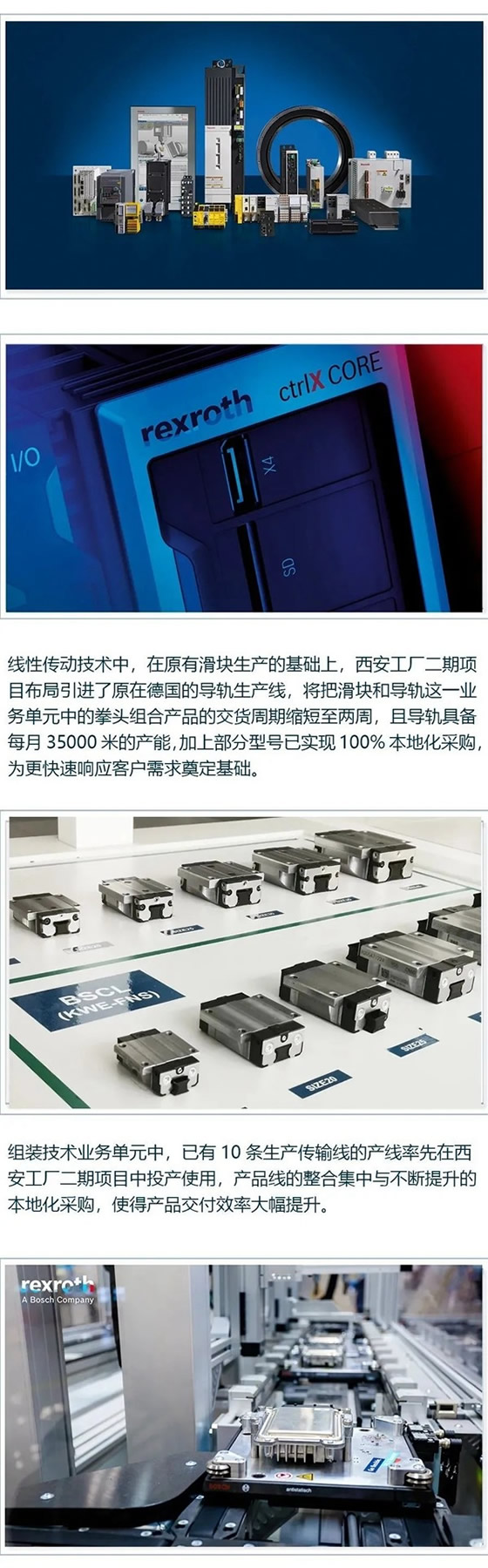 傳動賦能 智創未來:博世力士樂西安工廠二期開幕典禮圓滿成功 傳動賦能 智創未來:博世力士樂西安工廠二期開幕典禮圓滿成功