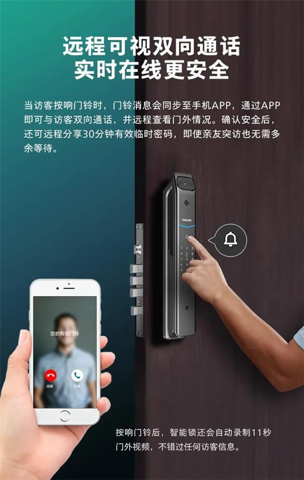 飛利浦智能鎖丨帶屏可視智能鎖DDL708耀目登場 飛利浦智能鎖丨帶屏可視智能鎖DDL708耀目登場