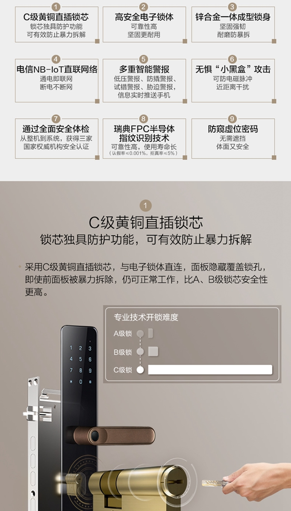 海爾NB智能門鎖 時刻守護家 海爾NB智能門鎖 時刻守護家