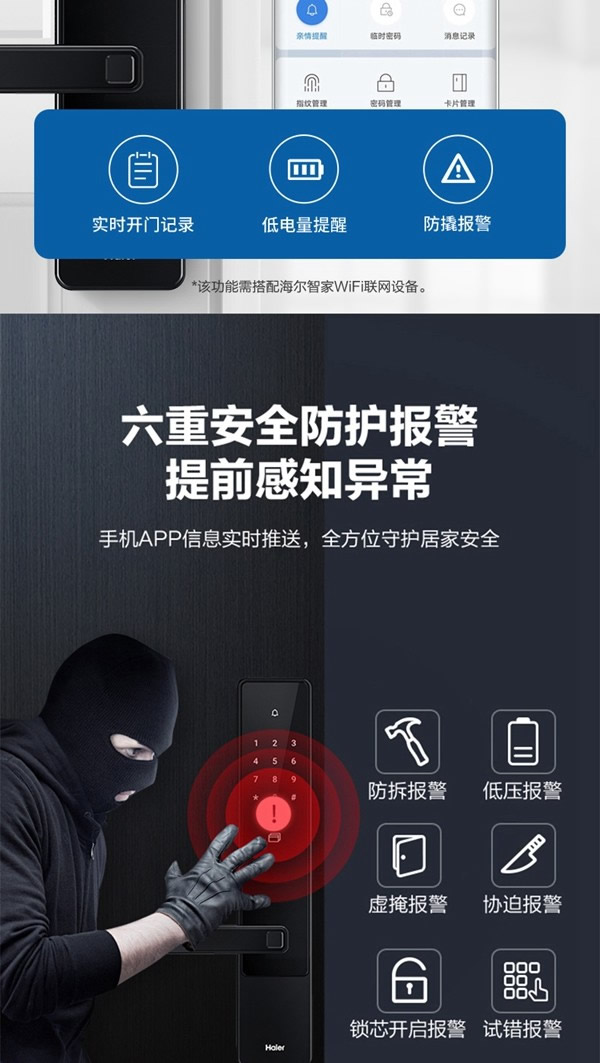 海爾智能門鎖E18:真智能 真品質 海爾智能門鎖E18:真智能 真品質