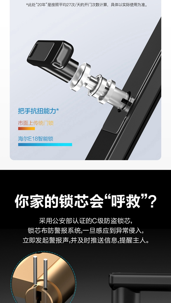 海爾智能門鎖E18:真智能 真品質 海爾智能門鎖E18:真智能 真品質