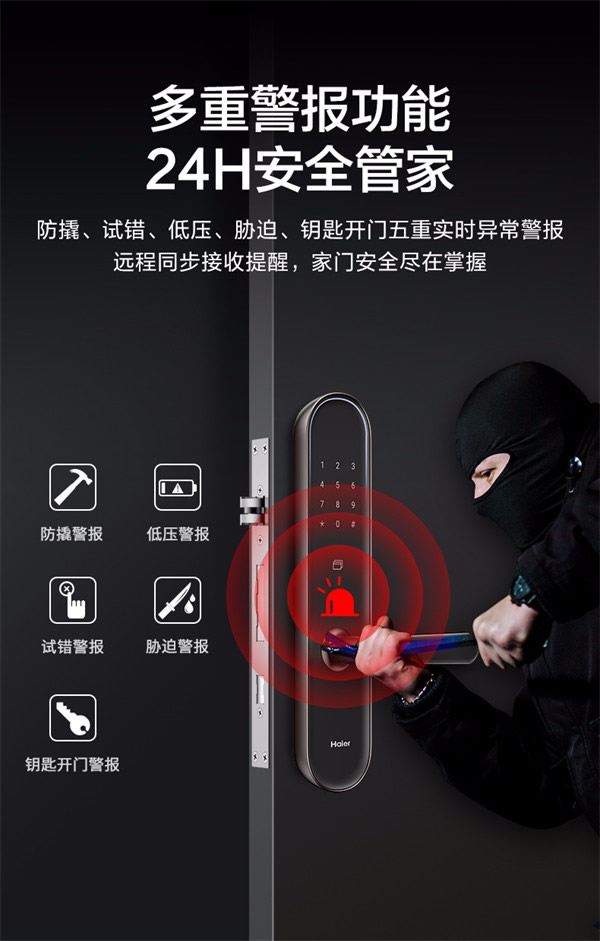 海爾智能門鎖：E26雙核智控智能門鎖，享智能守護