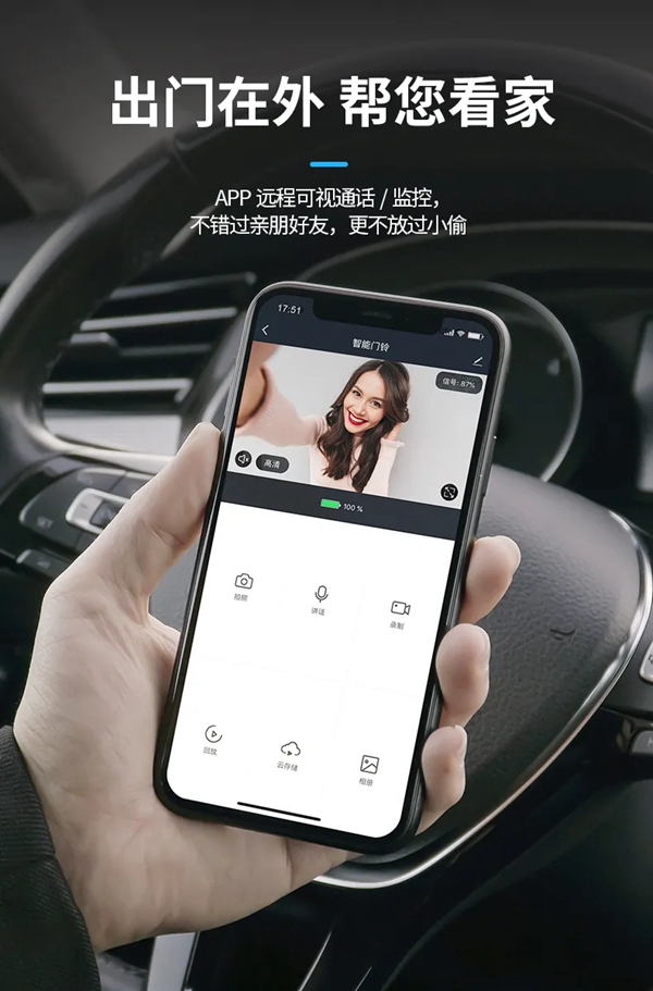 靈靈狗智能鎖可視門鈴:時尚安全百搭 靈靈狗智能鎖可視門鈴:時尚安全百搭